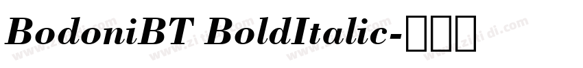 BodoniBT BoldItalic字体转换